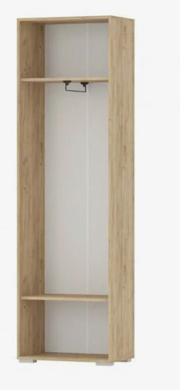 Шкаф Афина для одежды, 75x42x204 см, золотой дуб/белый в Екатеринбурге - akropol66.ru | фото
